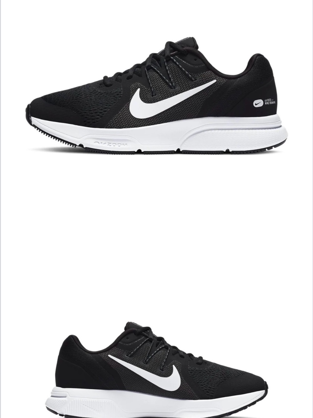 NWOB NIKE ZOOM SPAN 3 BLACK WHITE Men Size 8.5/ Women’s 10